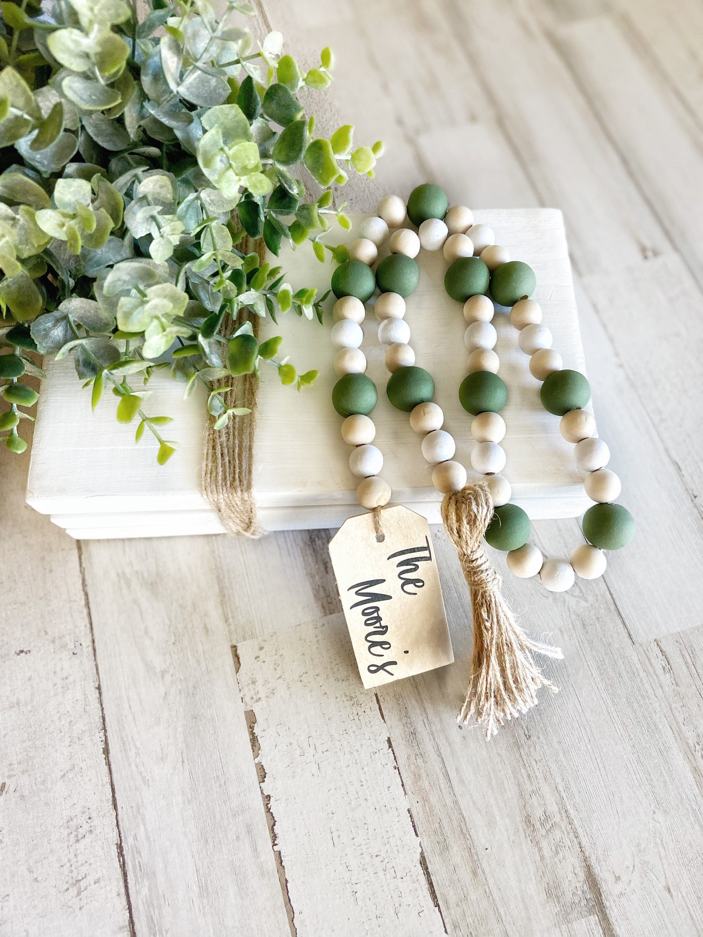 Wood Beads Garland – Southern Swag Farmhouse