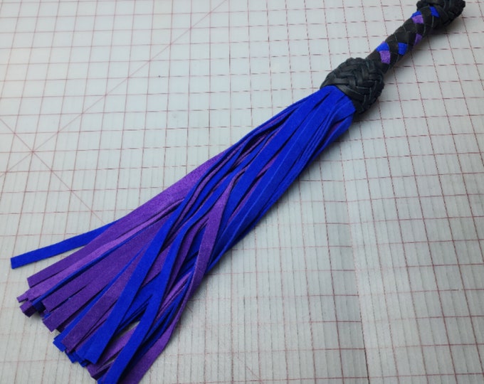 Royal Blue And Purple Suede Flogger