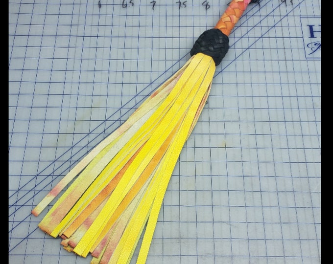 R.O.Y. Hand Dyed Leather Flogger