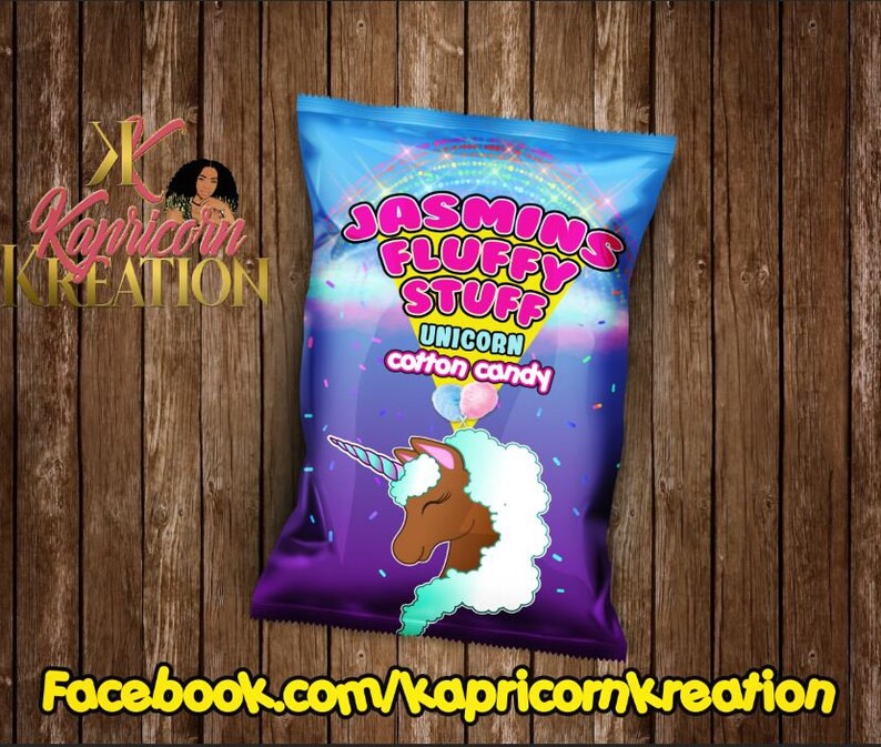 custom printed cotton candy bags