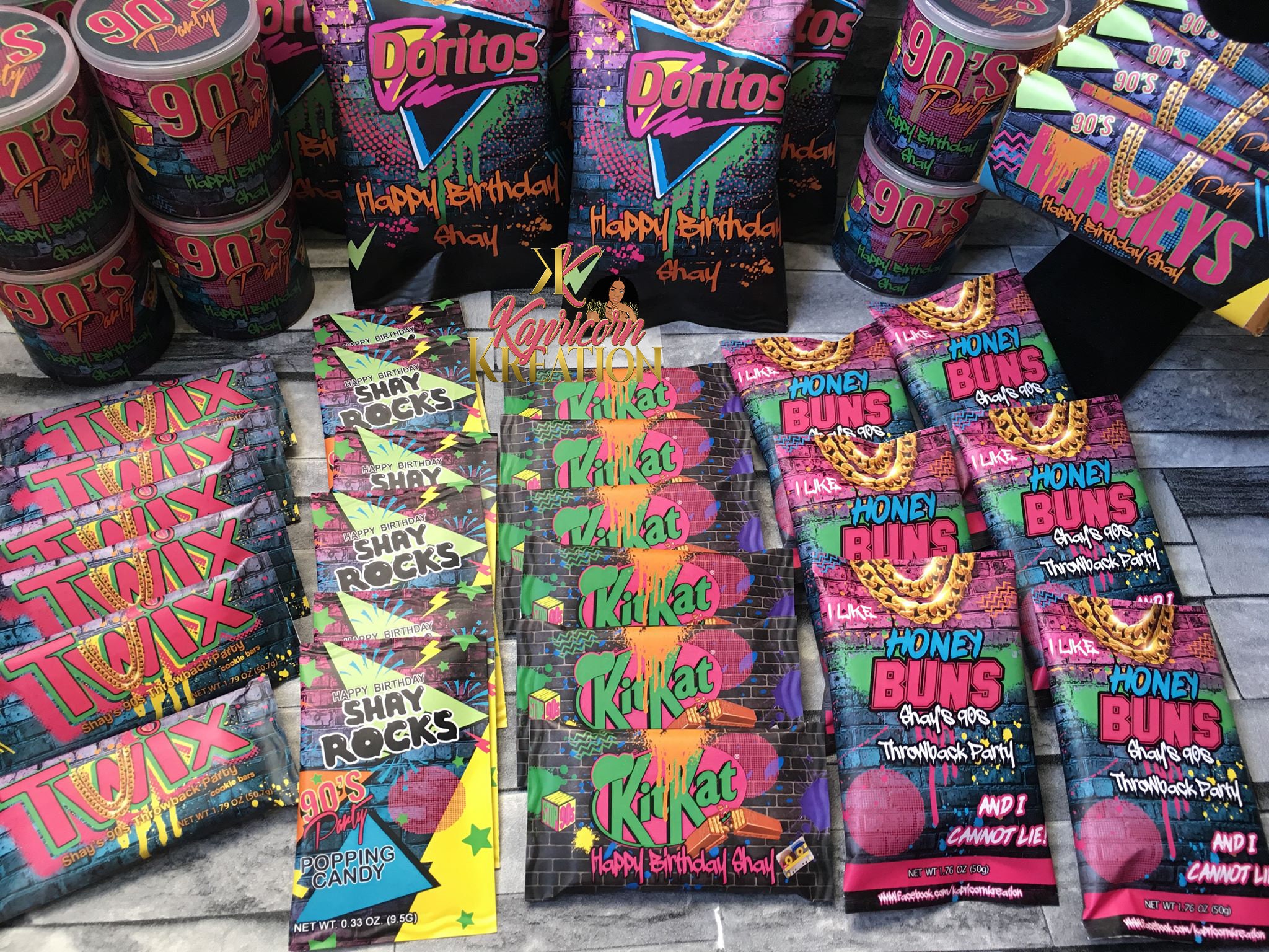 90s Party Favors Custom Hip Hop Favors Birthday Favors Etsy