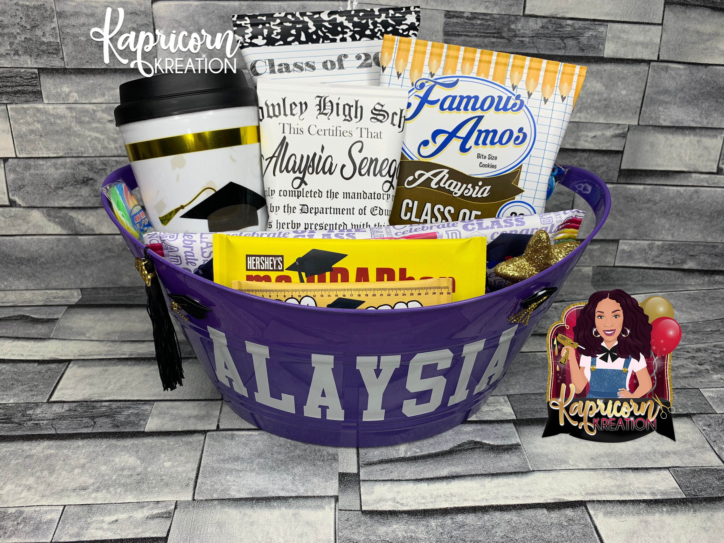 Graduation Gift Basket Gift Basket Graduation 2020 Etsy