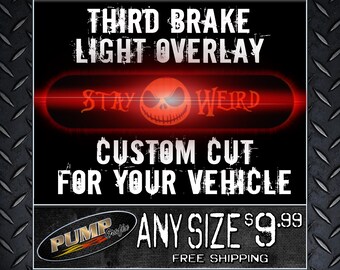 Nightmare Before Christmas Brake Light Overlay / Jack Skellington - Custom Sized for YOUR Vehicle! - Free Shipping!
