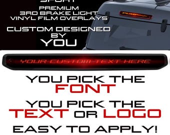 Bronco Sport Custom 3rd Brake Light Overlay - Free Shipping!