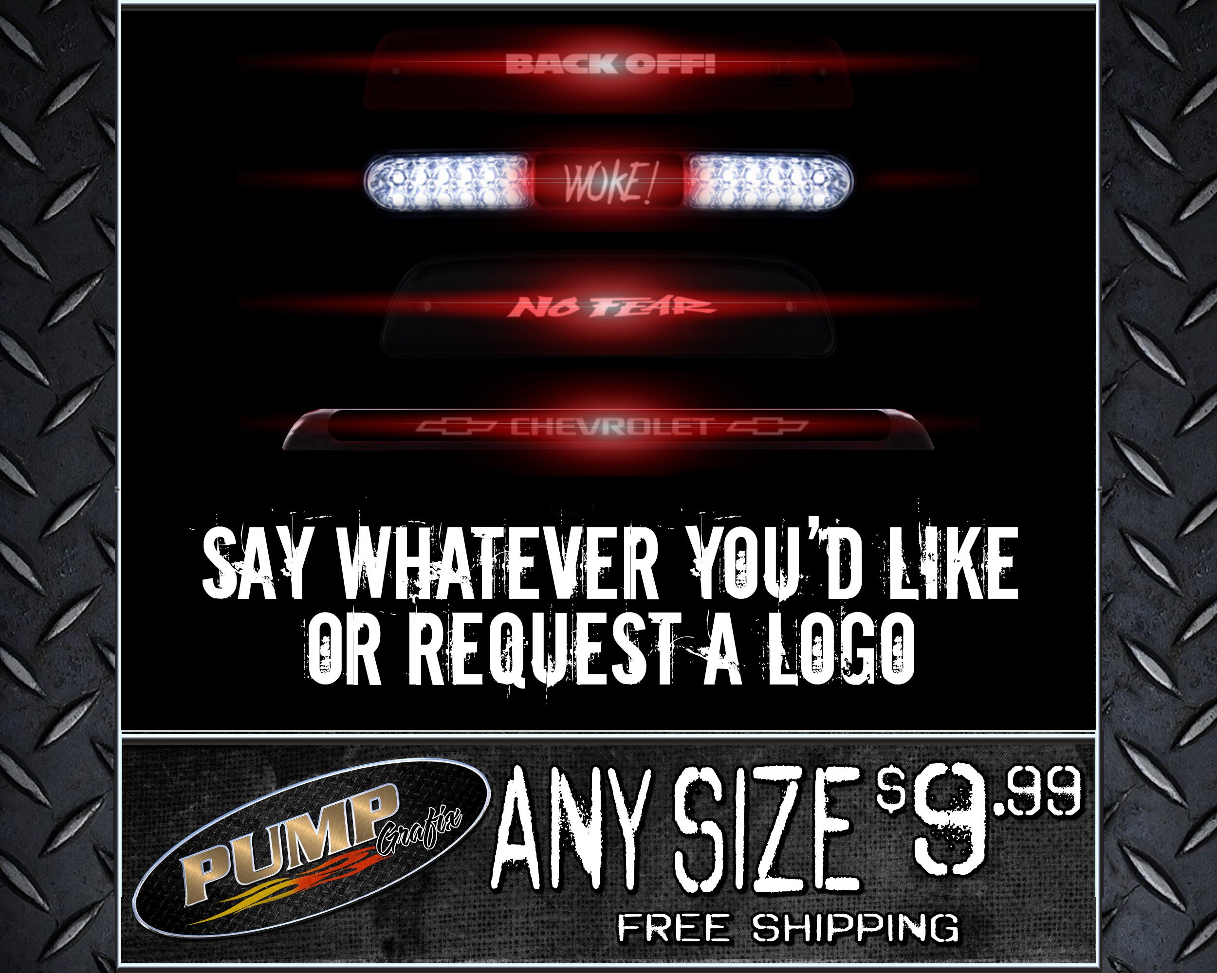 Custom 3rd Brake Light Overlay Custom Sized for YOUR Etsy India