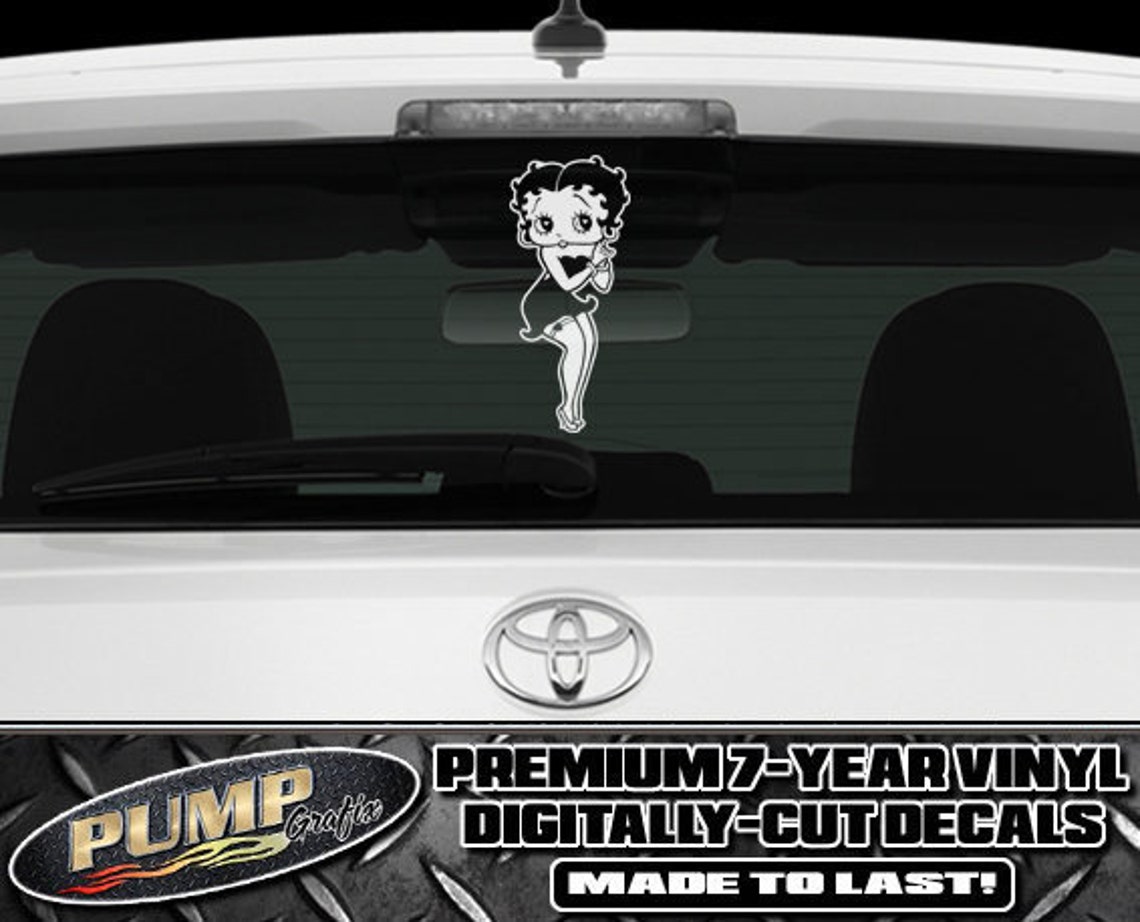 Betty Boop Vinyl Auto Decals 3Pack Free Shipping | Etsy