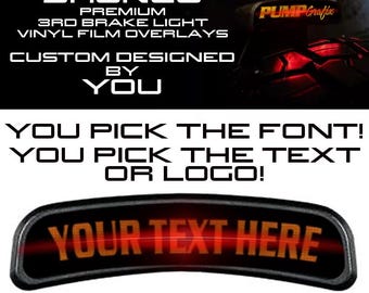 Ford Bronco Custom 3rd Brake Light Overlay - Free Shipping!