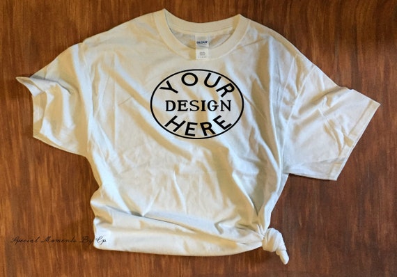 Download Free Mockup T Shirt Mockup Gildan Instant Download White Background PSD Mockup Template