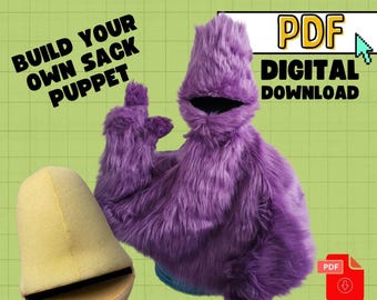 Pattern "BIG SACK PUPPET" Pdf Printable File Digital Download
