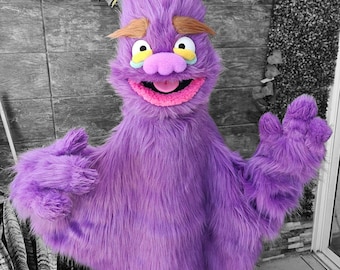 Live Hand Sack Puppet "Lillac Monster"