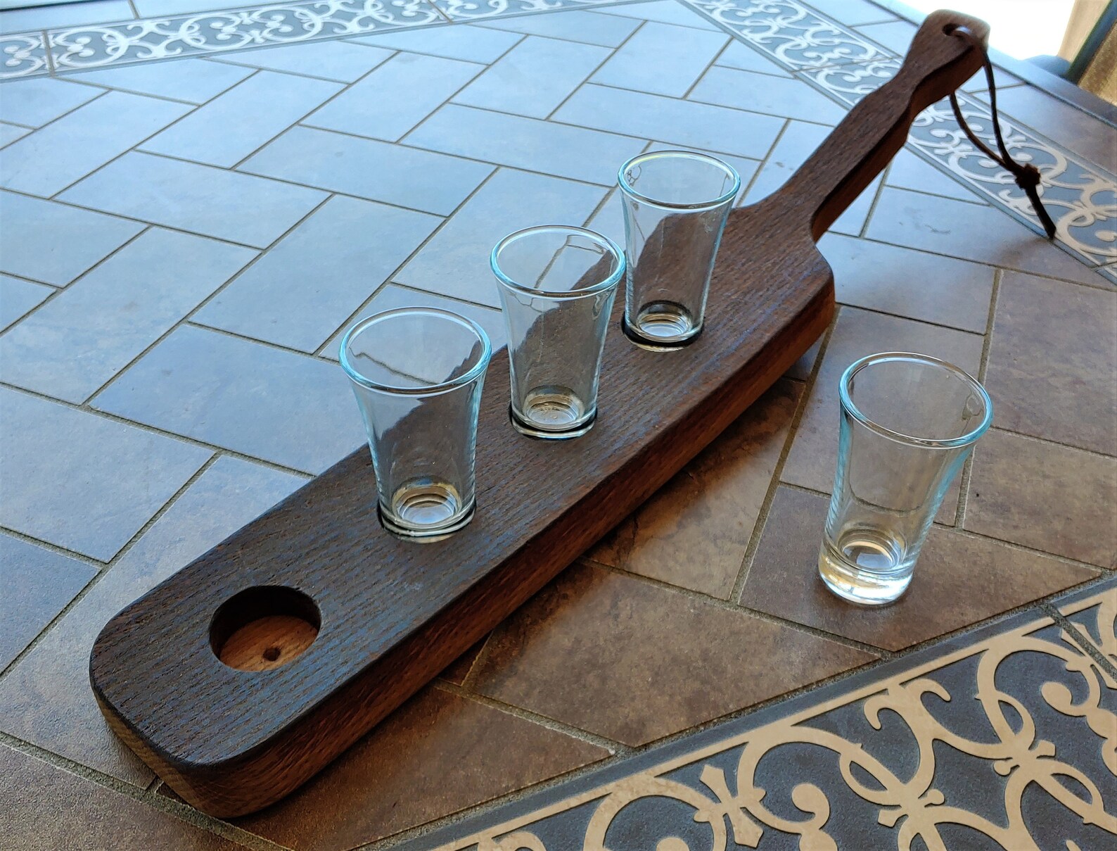 Shot Glass Paddle Shot Glass Flight Spirits Sampler Etsy