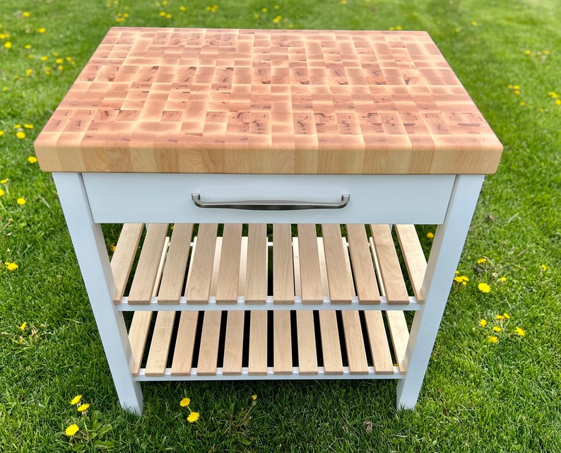 Butcher Block Kitchen Island Etsy