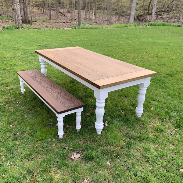 Farmhouse Table and Chairs Etsy
