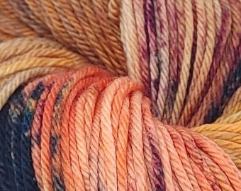 Hand-Dyed Yarn | DK Weight - Superwash Merino Wool: Desert Char