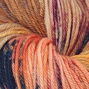 Hand-Dyed Yarn | DK Weight - Superwash Merino Wool: Desert Char