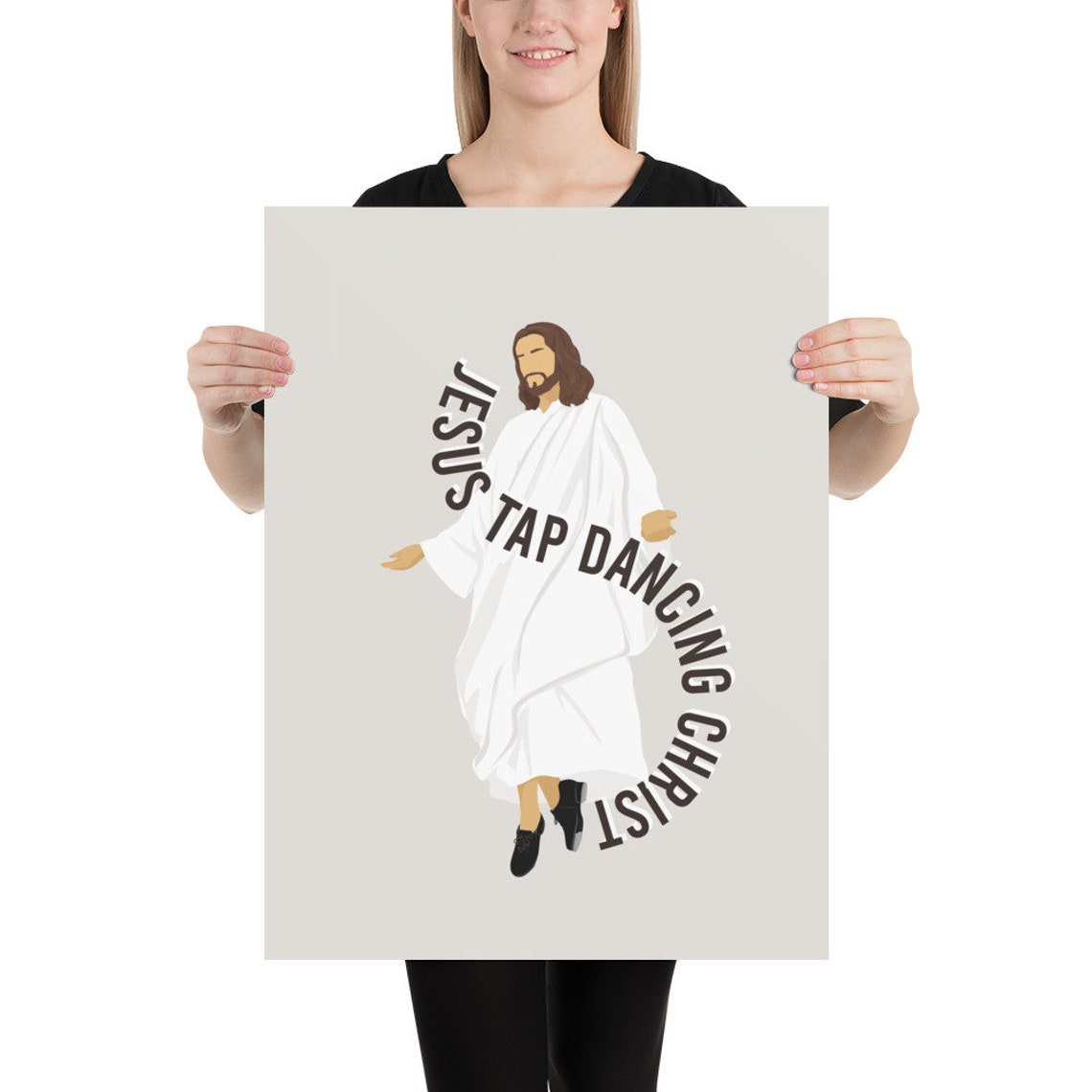 Jesus Tap Dancing Christ poster Etsy