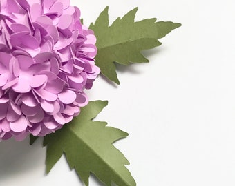 Printable Paper Flower Leaf Template (SVG, PDF)