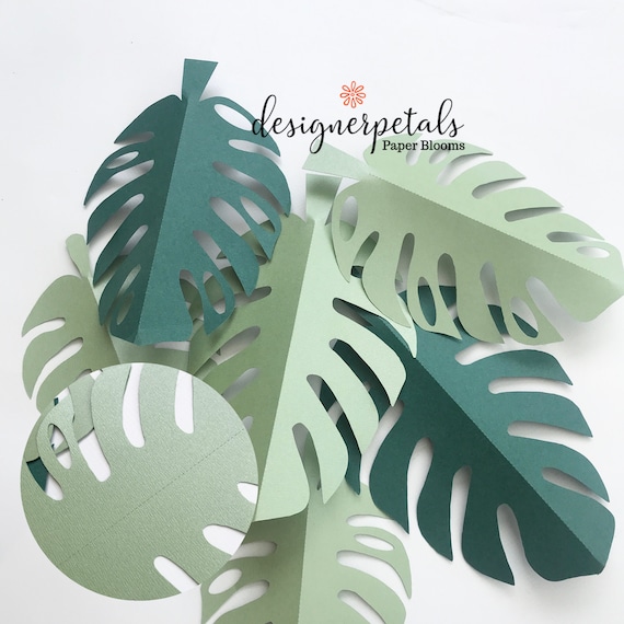 Monstera Blatt Vorlage: SVG-Datei mit perforierter Mitte (Digitaler  Download) - Etsy.de