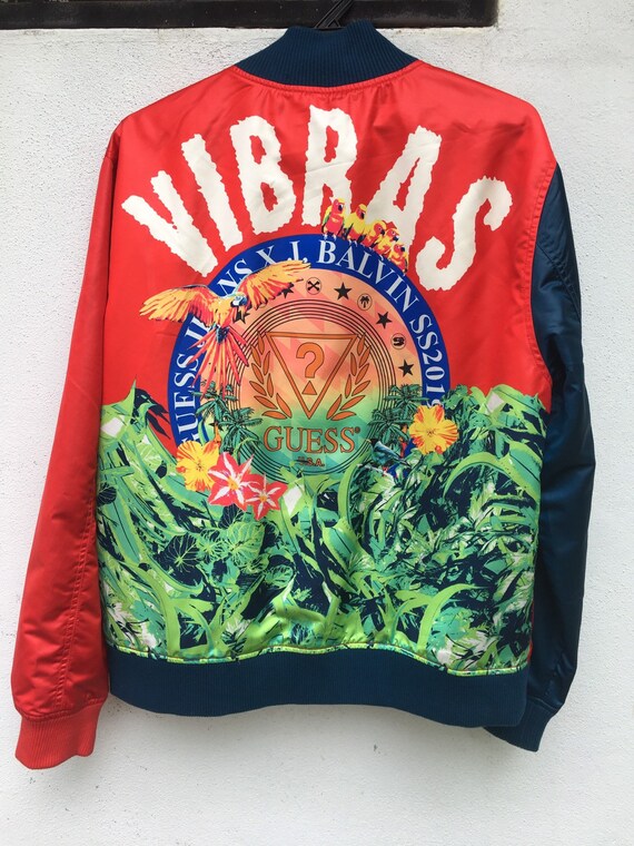 guess satin bomber jacket