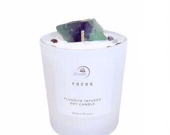 Focus Crystal Candle fluorite