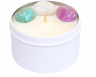 Aquarius  Zodiac Crystal Candle