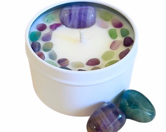 Focus crystal candle