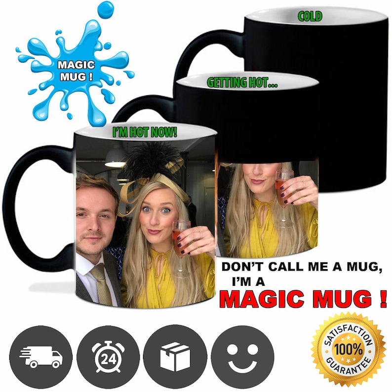 Personalized Color Changing Mug Custom Photo Magic Mug Heat Etsy
