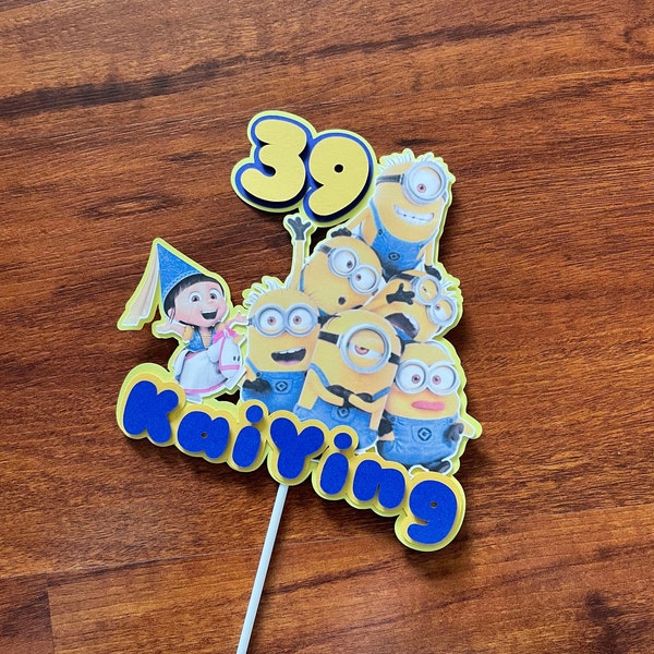 Minion Cake Topper Etsy Australia