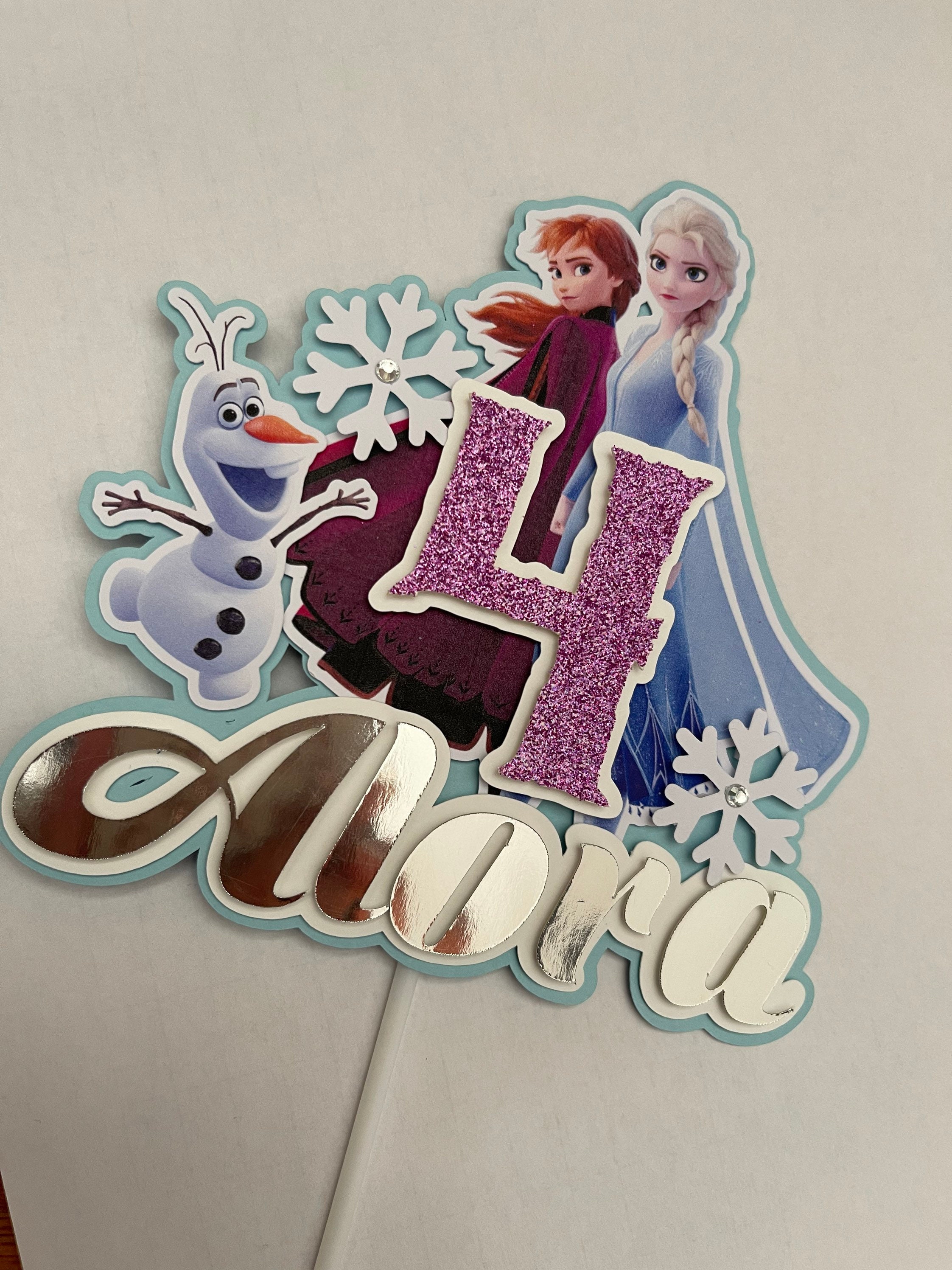 Frozen Cake Topper Disney Frozen Cake Topper Elsa Anna Cake - Etsy ...
