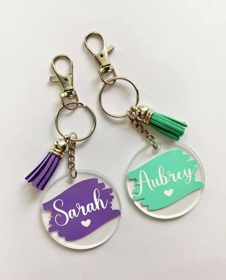 Personalized Keychain Name Keychain Custom Keychain Etsy