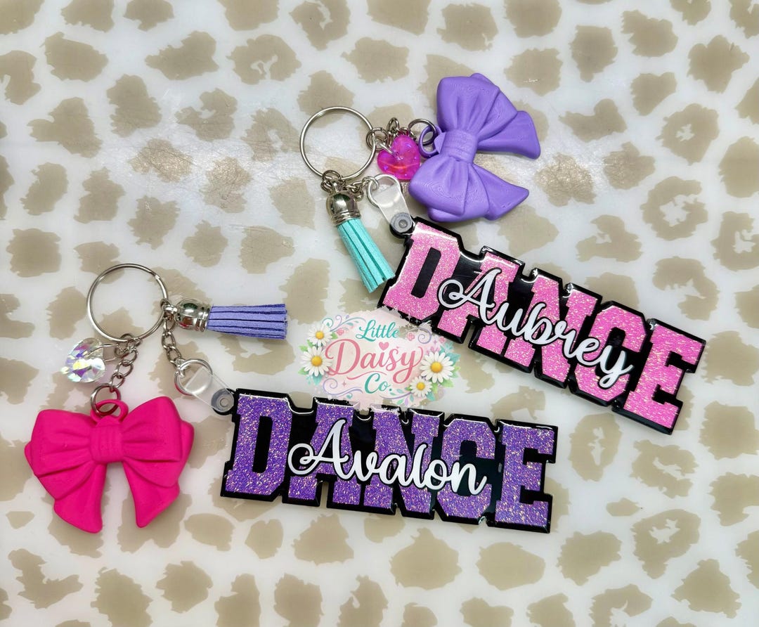 Dance Key Rack Personalized Dance Keychains - Etsy