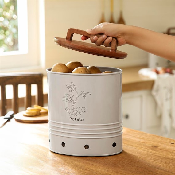 Kitchen Storage Home & Living Jars & Containers Potato storage barrel