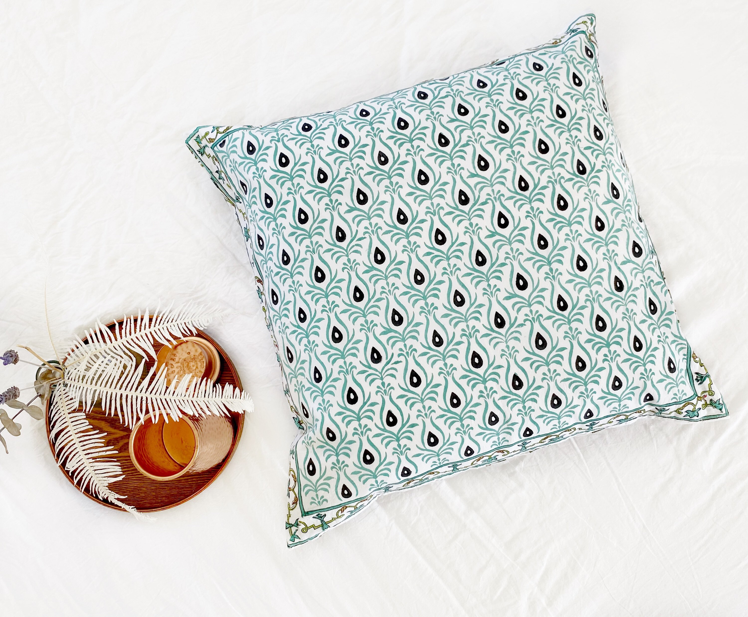 Cushion covers 24x24 inches floor cushions bed cushions set Etsy