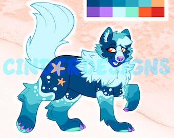 Ocean Themed Inspired Canine/Wolf/Dog Furry Adopt