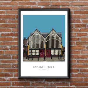 Graphic print of Stockport