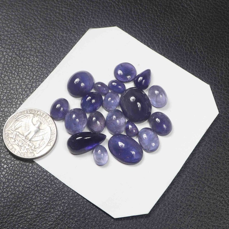 Natural Kyanite Cabochons 19Pcs,of 80Cts,14x28mm,Kyanite Handpolish Jewelry Making Loose Gemstone #AB4729 High Quality !
