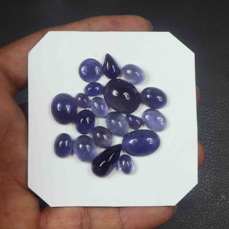 Natural Kyanite Cabochons 19Pcs,of 80Cts,14x28mm,Kyanite Handpolish Jewelry Making Loose Gemstone #AB4729 High Quality !