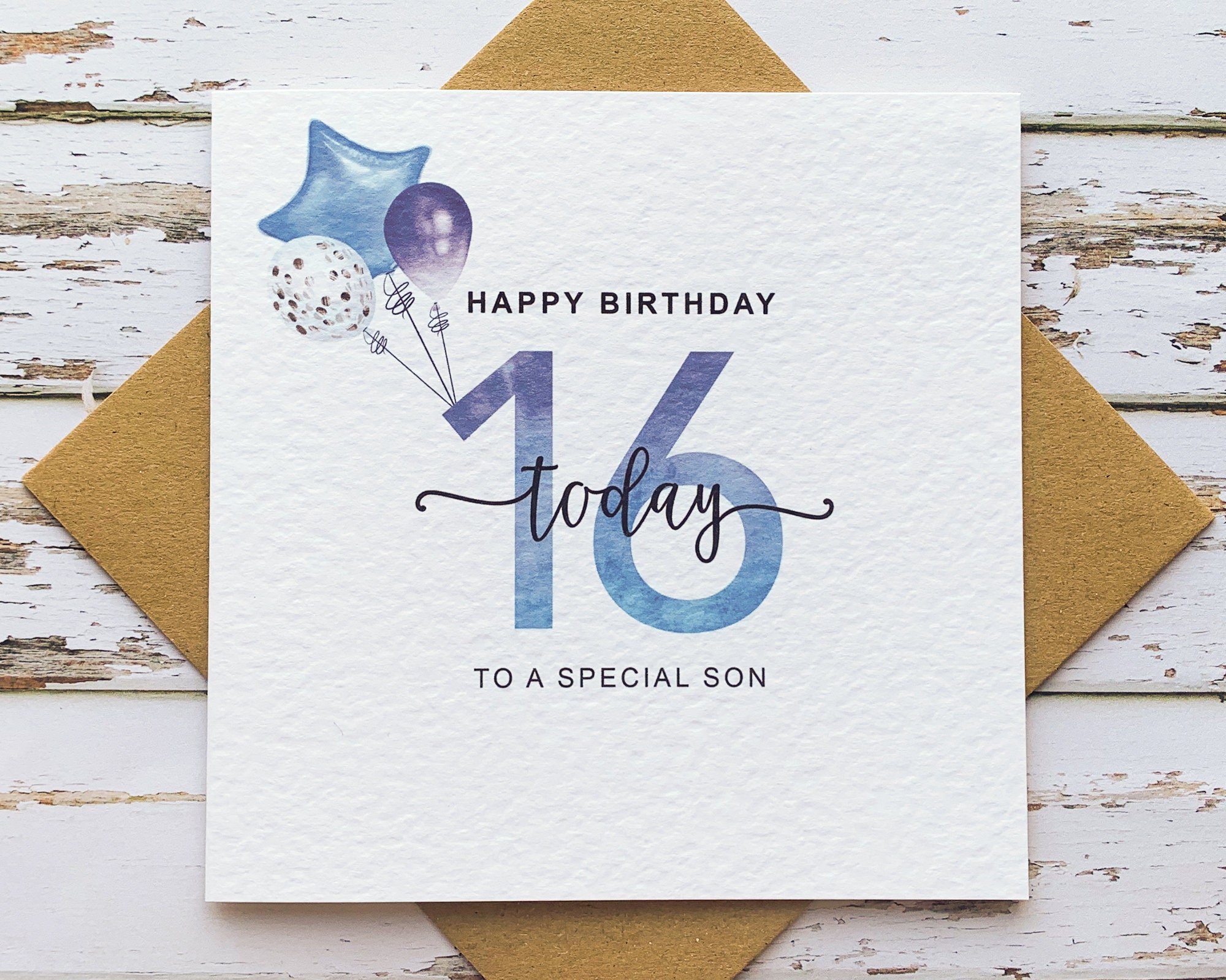 16th Birthday Card Boy 16th Birthday Gift for Son Nephew Etsy