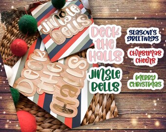 Christmas SVG | SVG for Cricut and Silhouette | SVG Files | Digital Download | Cut File | Deck the Halls svg | Jingle Bells svg |
