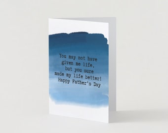 Carte imprimable pour la fête des pères | Carte Beau-père
