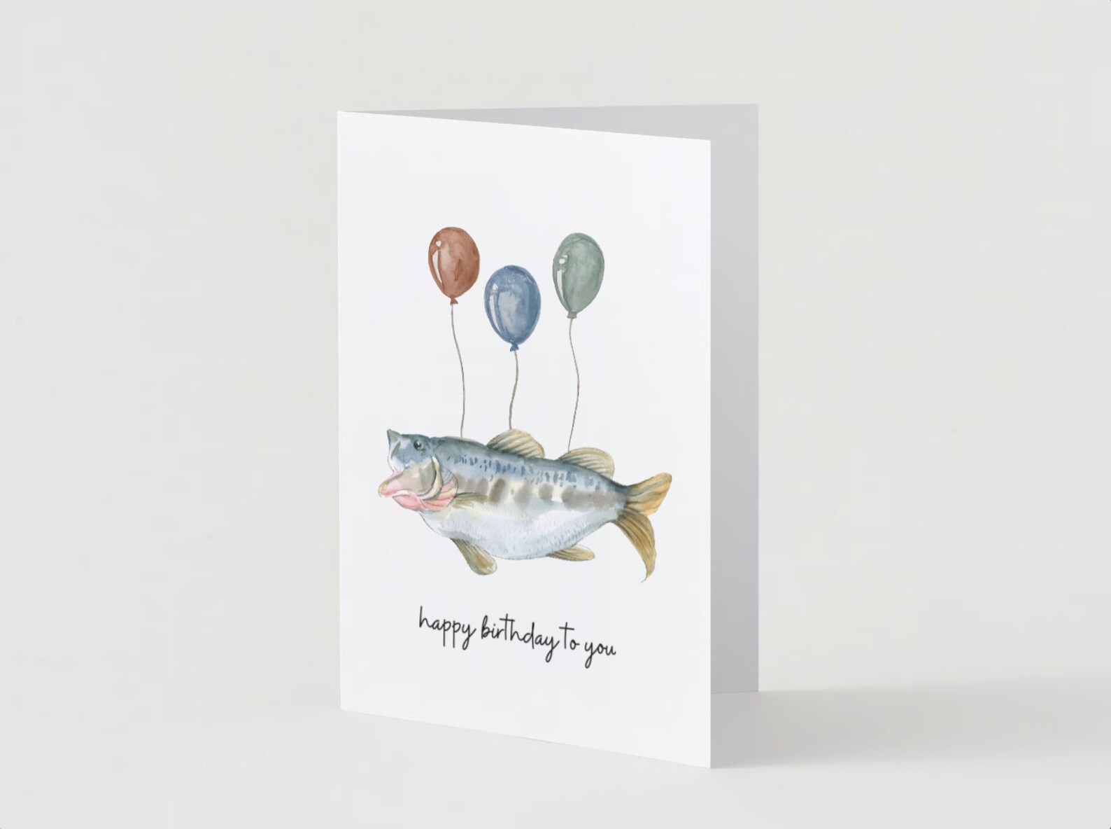 Printable Fishing Birthday Card Birthday Card for Him for Dad Birthday ...