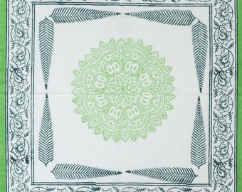 Servilletas de algodón estampadas a mano en la India, ideales para la cocina, el comedor y como regalos de boda.