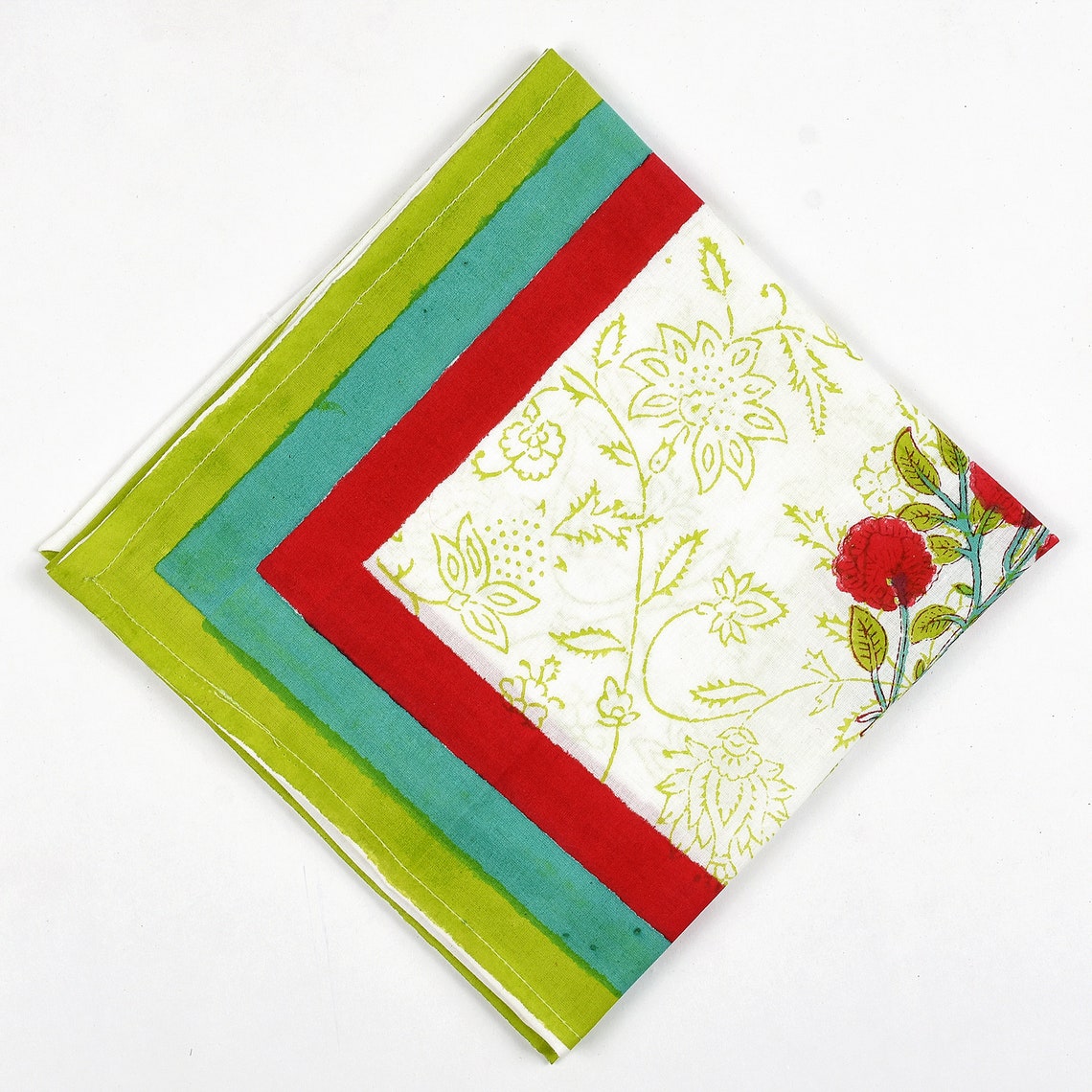 The Block Print Napkins Cotton Napkins Indian Hand Block Etsy