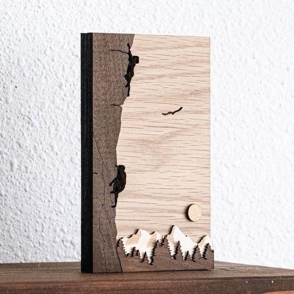Rock Climbing Wood Art, Personalized Gift, Gift for climber, climbing gift ideas