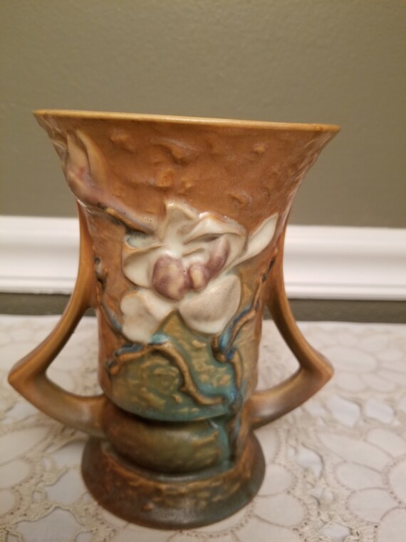 Roseville Magnolia Vase Etsy