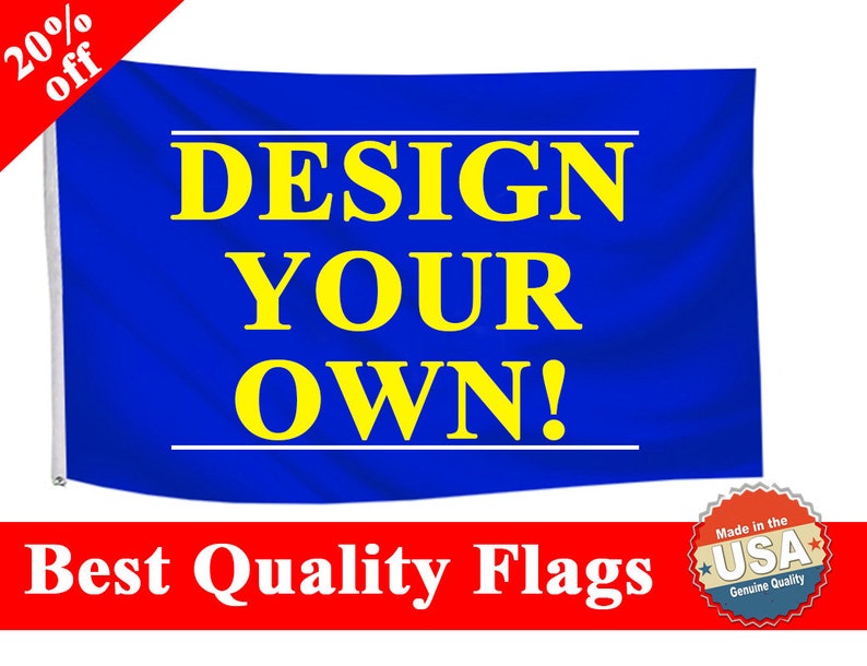 Custom Flag 3x5 Custom Flags with FREE SHIPPING Etsy