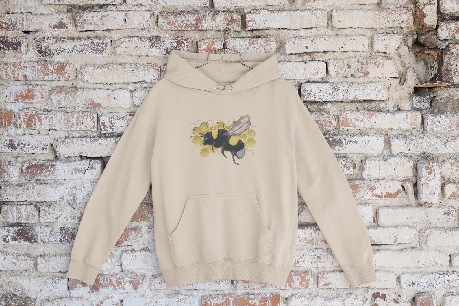 sand colour hoodie