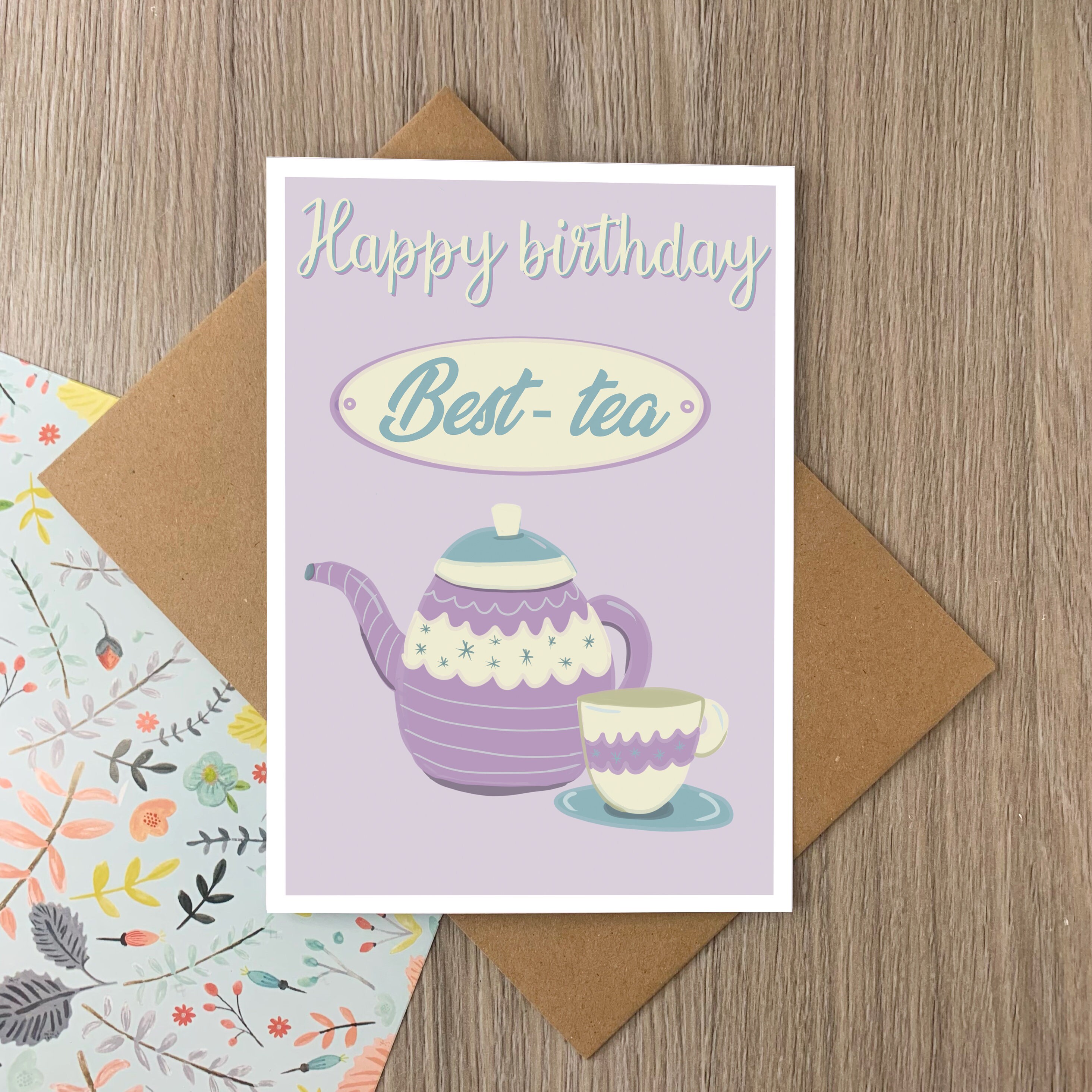 Happy Birthday BestTea Geburtstagskarte A5 Etsy