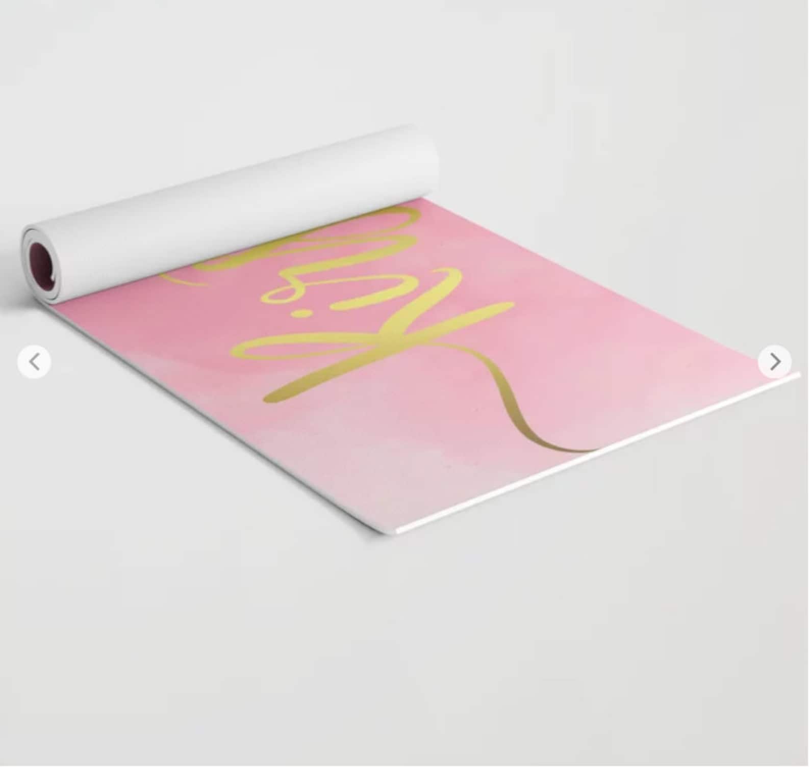 Personalized yoga mat with your custom name great personal Etsy