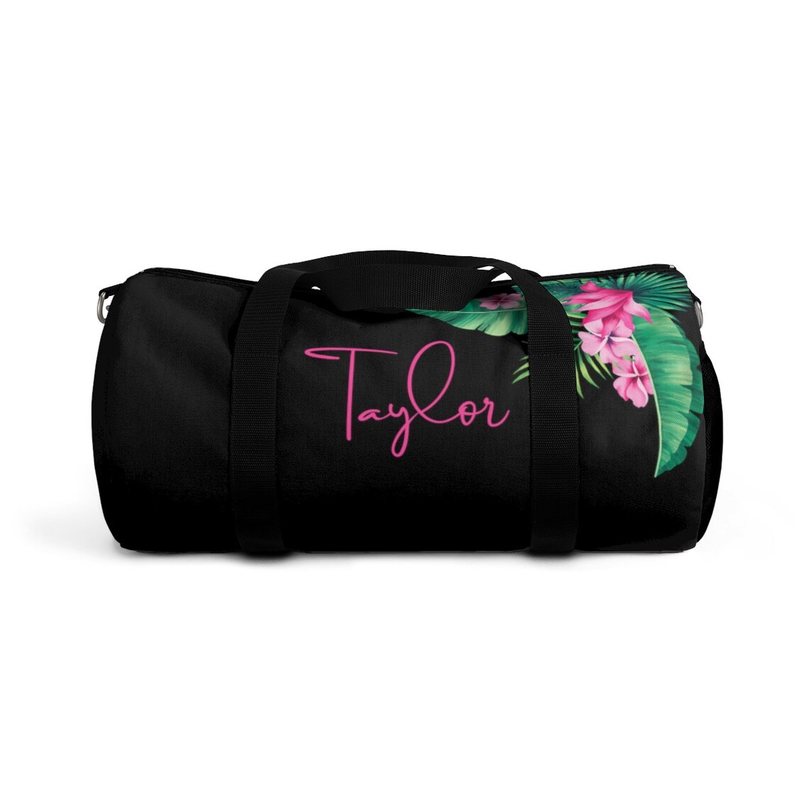 Floral Fitness Bag Tropical Flowers Personalized Gym Bag Etsy
